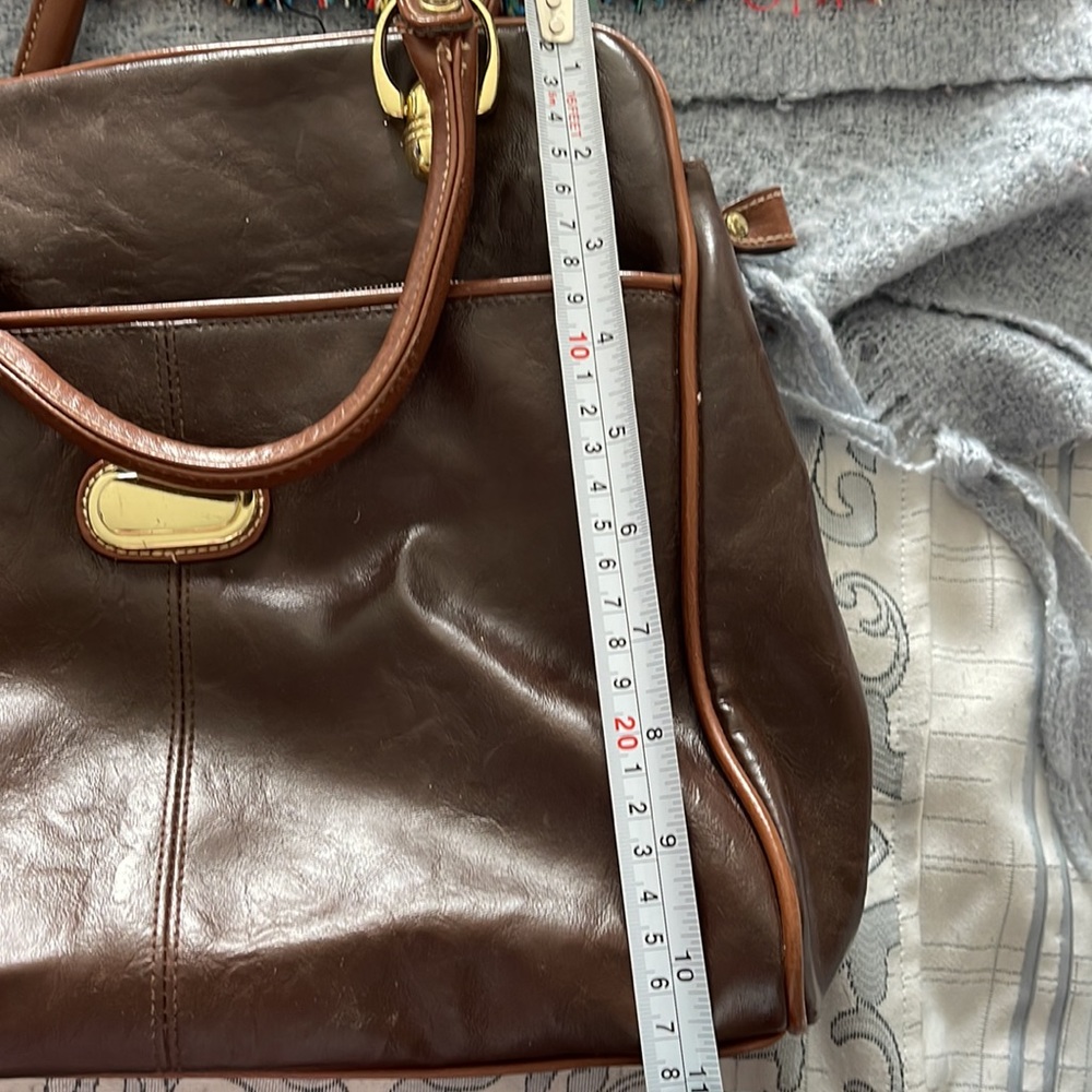 Della Prima Brown Satchel Handbag - Picture 5 of 7